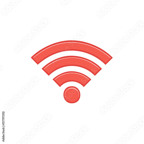 Wireless Internet Access Point Sign Illustrating Network Signal Strength and Connectivity Technology
