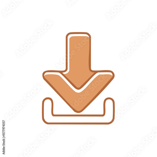 Download Arrow Symbol Illustration Icon Downward Transfer Button Sign