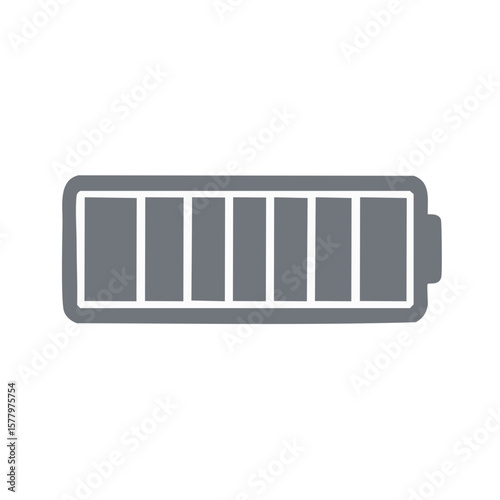 Battery Symbol Indicator Graphic Full Charge Sign Technology Energy Rechargeable Power Level Concept