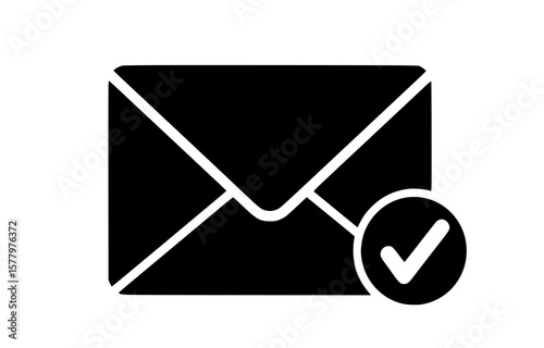 Completed message, shown by the envelope and check mark, indicates the email was sent.