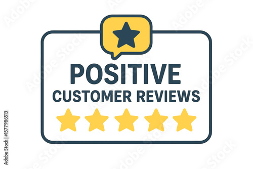 Five Star Customer Review Rating, Positive Feedback, Client Satisfaction, User Experience, Service Quality, Testimonial Badge, Vector Illustration, Transparent PNG