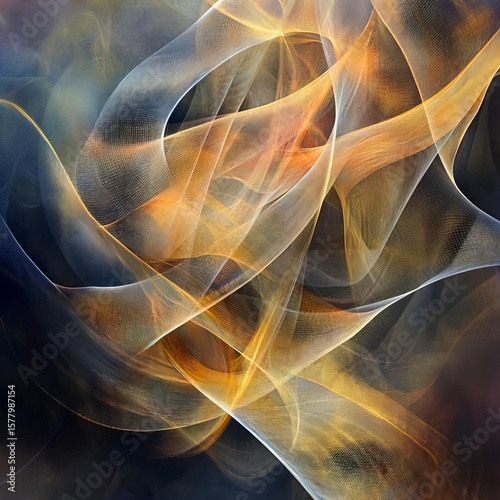 Dreamweaver Soft interlaced threads of light that form intricate dreamlike patterns gentle and abstract