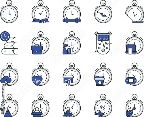 Activities & Time icon pack