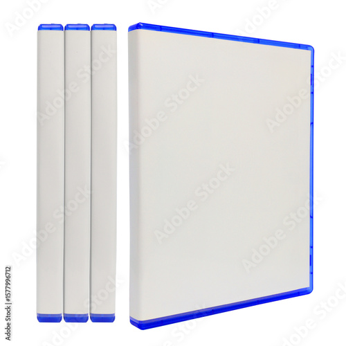 Photography CD or DVD Blu-ray Case case mockup on transparent background png