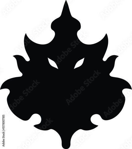 Mystical Leaf Creature Silhouette Vector Illustration - Batch_110.eps Inspired Design