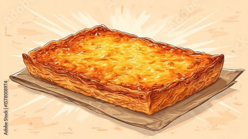 A golden, cheesy baked dish