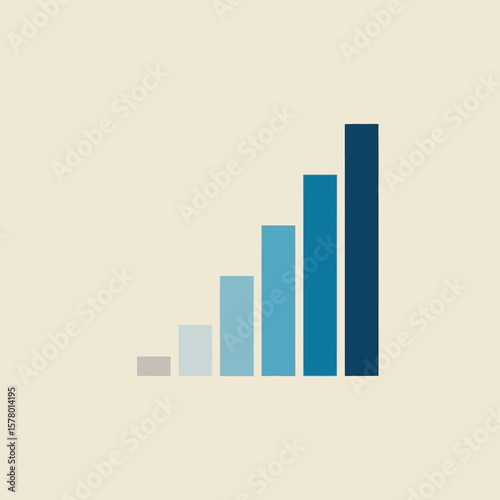 Free Download  Modern minimalist bar chart graphic for business presentations - GFXLoad