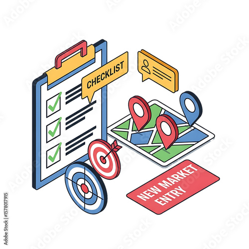 Checklist and strategic plan showing goal completion.