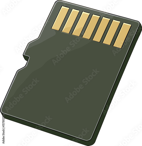 microSDカードのイラスト