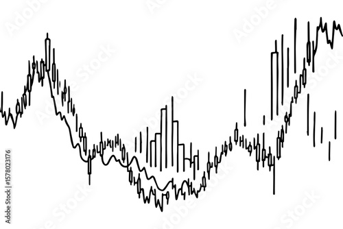 Blue light growth bar stock market audio wave vector illustration