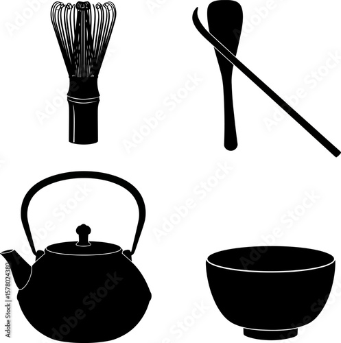 set of kitchen utensils