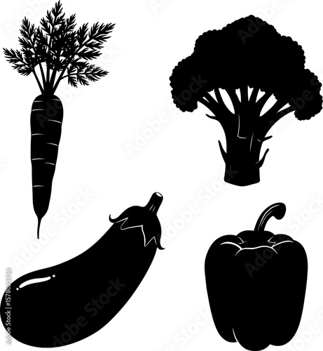 set of vegetables
