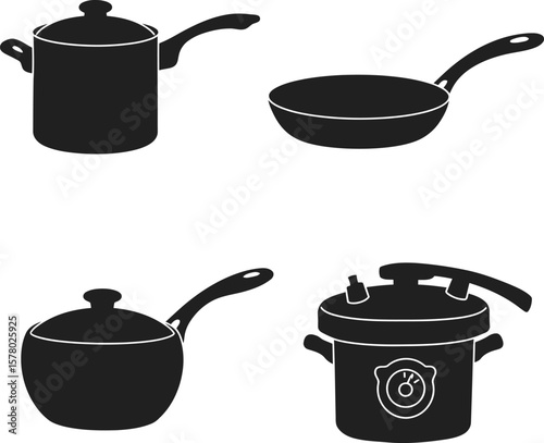 set of kitchen utensils