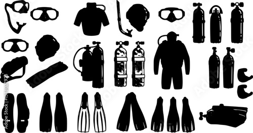 scuba diving vector