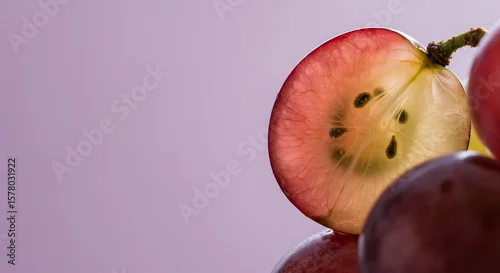 Obraz Red Grape Slice