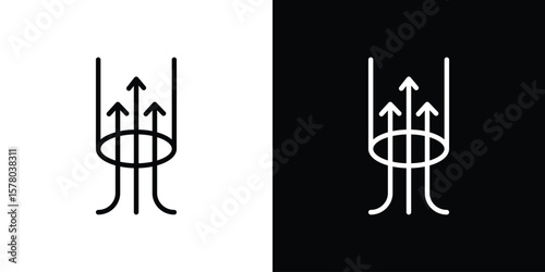 Air suction icon in vector. Logotype