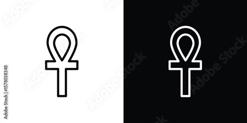 Ankh icon in vector. Logotype