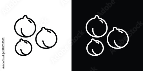 Chickpeas hummus icon in vector. Logotype