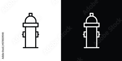 Fire hydrant icon in vector. Logotype