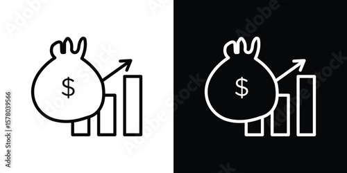 Fiscal policy icon in vector. Logotype