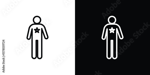 Good human icon in vector. Logotype