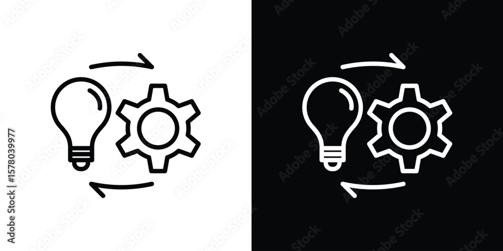 Fototapeta premium Implementation icon in vector. Logotype