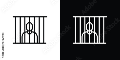 Jail icon in vector. Logotype