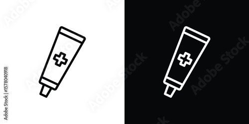 Ointment icon in vector. Logotype