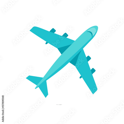 Stylish Aviation Illustration Aircraft Aeroplane for Transportation Destinations