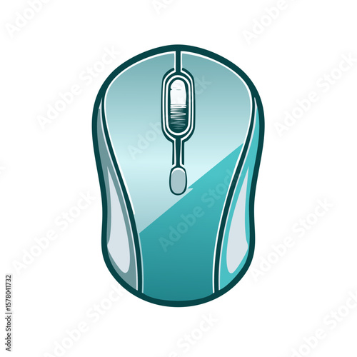 Sleek Computer Mouse Icon Illustration for Technology and Productivity Concepts