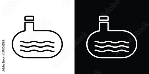 Sewerage tank icon in vector. Logotype