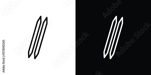 Toothpick icon in vector. Logotype