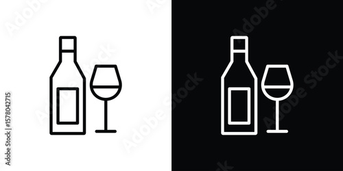 Vodka icon in vector. Logotype