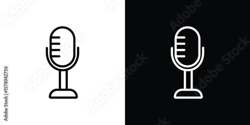 Voice recording icon in vector. Logotype