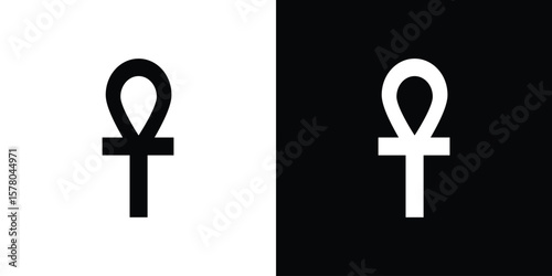 Ankh icon symbol. Vector icon in trendy flat design
