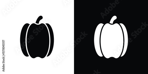 Capsicum icon symbol. Vector icon in trendy flat design