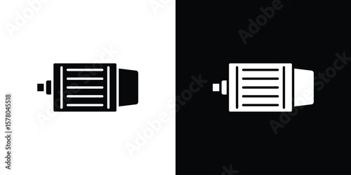 Car alternator icon symbol. Vector icon in trendy flat design