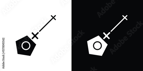 Car dipstick icon symbol. Vector icon in trendy flat design