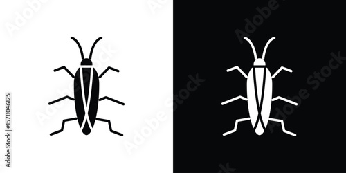 Cockroach icon symbol. Vector icon in trendy flat design