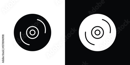 DVD icon symbol. Vector icon in trendy flat design