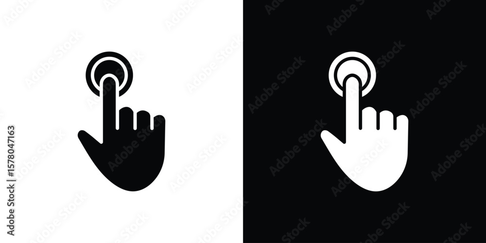 Obraz premium Finger control icon symbol. Vector icon in trendy flat design
