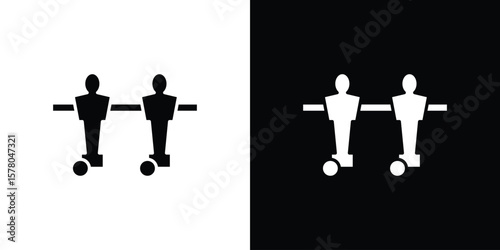 Foosball icon symbol. Vector icon in trendy flat design