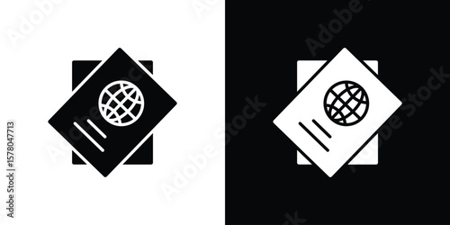 Immigration icon symbol. Vector icon in trendy flat design
