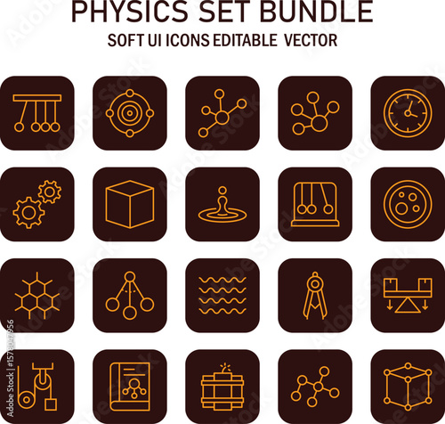 Illustrative compilation displaying fundamental principles of physics concepts and scientific experimentation