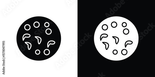 Leukemia icon symbol. Vector icon in trendy flat design