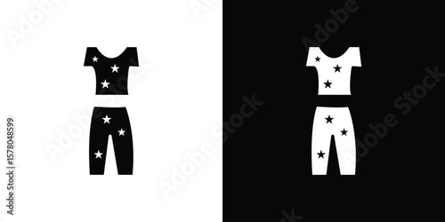 Pijama icon symbol. Vector icon in trendy flat design