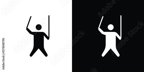Puppet icon symbol. Vector icon in trendy flat design