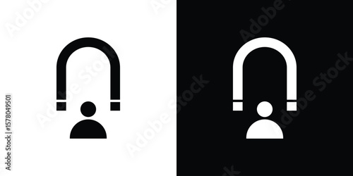 User engagement icon symbol. Vector icon in trendy flat design