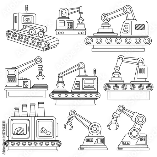 industrial robotic arms and automation equipment