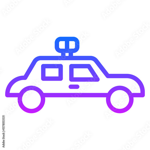 Police Car Vector Icons